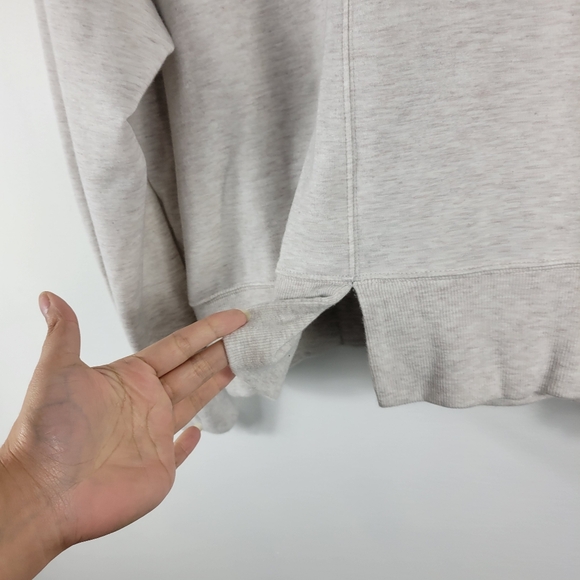 Athleta Apollo Crewneck Kangaroo Pocket Front Oversized Boxy Dolman Sweater - Picture 12 of 16